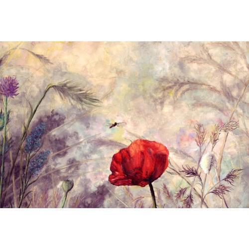 Poppy flower The wooden puzzle 1000 pieces ersion jigsaw puzzle white card adult childrens educational toys