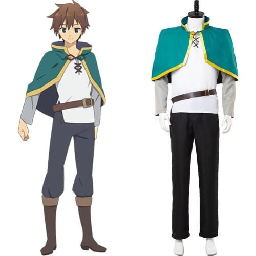 KonoSuba Gods Blessing on this Wonderful World Cosplay Satou Kazuma Costume Outfit Adult Halloween Carnival Costume Custom