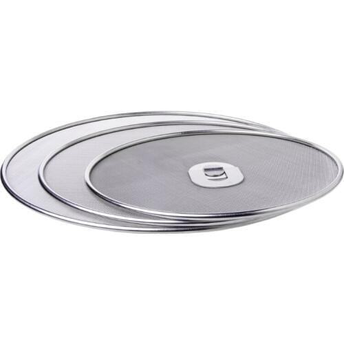 Stainless Steel Cover Lid Oil Proofing Frying Pan Splatter Screen Spill Proof