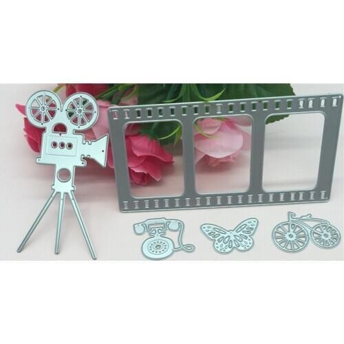 Film And The Projector Metal Cutting Dies Stencils for DIY Scrapbooking/photo album Decorative Embossing DIY Paper Cards