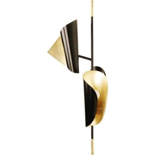 Nordic minimalist living room background wall lamp designer personality creative bedroom bedside study model room wall lamp