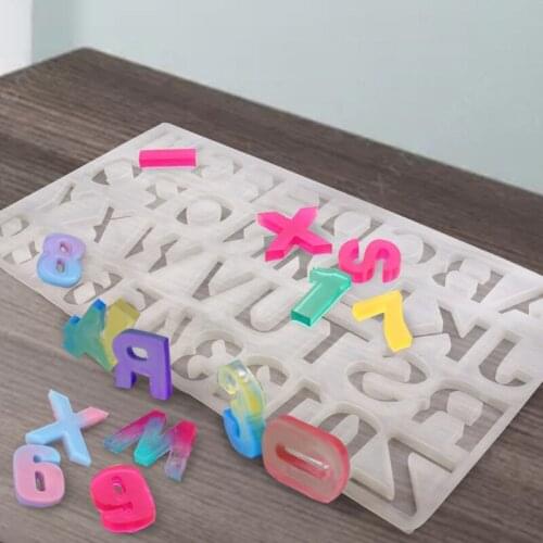 Number Alphabet Resin Silicone Mold 26 English Letter Pendant Mold Jewelry DIY 85LB