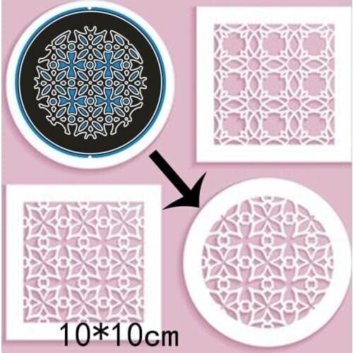 New ciecle frame Cutting Dies Stencil DIY Scrapbooking Photo Album Embossing Decorative Paper Card Craft 100*100mm