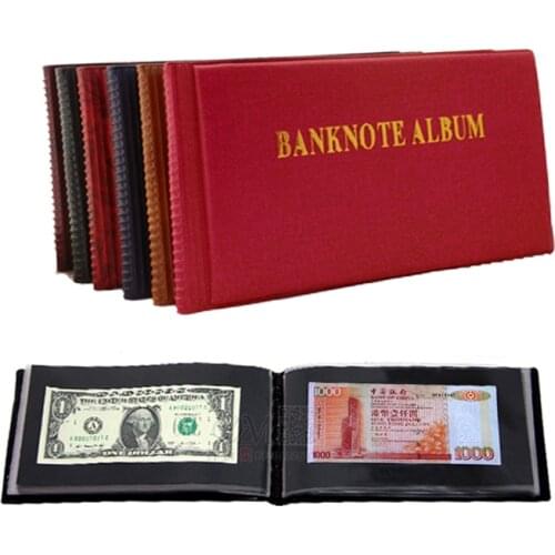 OEM 40 openings Banknote album, Paper money currency stock collection protection album
