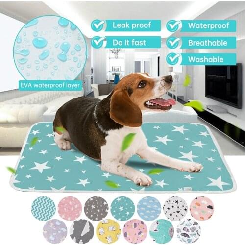 Dog Cooling Mat Reusable Diaper Urine Pad For Dogs Pet Summer Bed Washable Absorbent Breathable Diaper Mat Car Dog Accessories