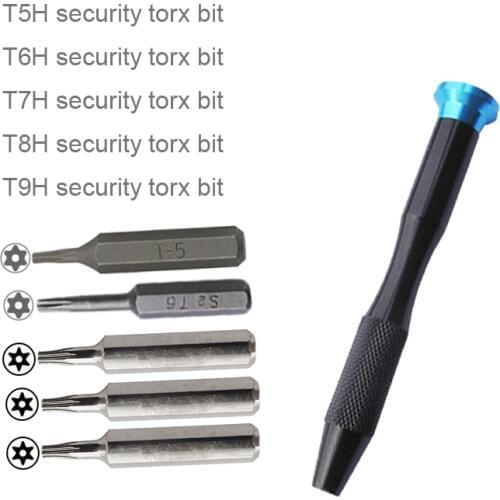 5 in 1 Screwdriver TR5 T5H TR6 T6 T6H TR8 T8 T8H TR9 T9 T9H security driver tool teardown for Laptop mac mini SSD HDD Hard Disk