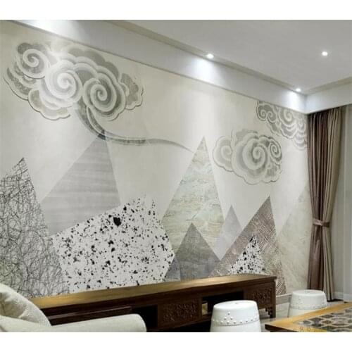 Custom wallpaper 3d photo murals minimalist abstract landscape aqua cloud wall decoration painting wall papers home decor mural