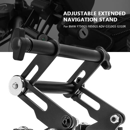 For BMW F750GS F850GS ADV G310GS G310R Motorcycle Adjustable Extend Stand Holder Phone Mobile GPS Plate Bracket Phone Holder