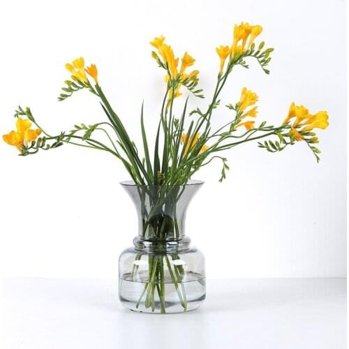 Glass Vase Transparent Hydroponic Dry Flower Bottle Northern Europe Vases Table Living Room Flower Pot Decorate Ваза Для Цветов
