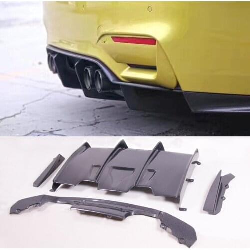 P-M Style Carbon fiber Bumper Rear Diffuser Fit For BMW F80 M3 F82 M4