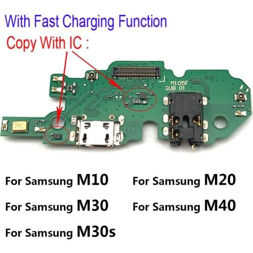 USB Charging Port Dock Charger Plug Connector Board Flex Cable For Samsung Galaxy M10 M20 M30 M30S M40 M105 M205 M305 M405