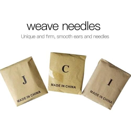12pcs Long C TYPE Curved Needles Hair Weaving Thread/Sewing Needles For Hair Extension Tool