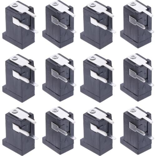 20PCS DC-002 1A 30V Black DC Power Jack Socket Connector DC002 For Mini DC Socket