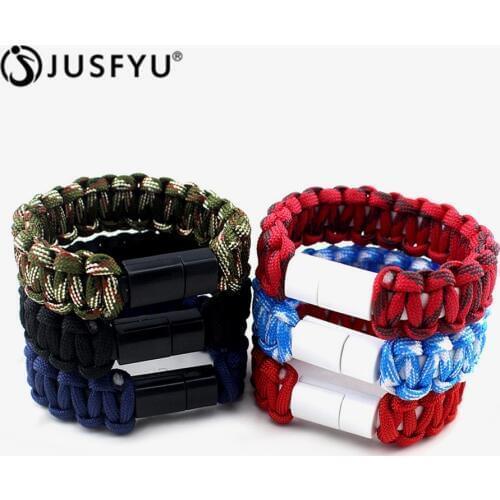 New Fashion Micro USB Bracelets Classic Charm For iPhone USB Data Cable Charger Bracelets & Android Bangles For Men Jewelry Gift