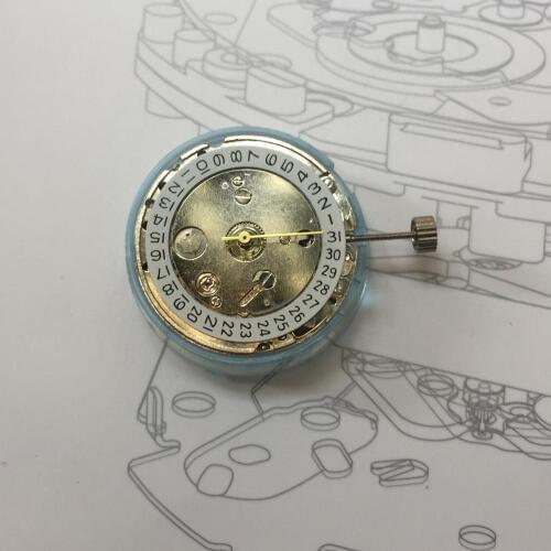 Watch movement accessories new tianjin T16 movement ST16 movement three pin single calendar white movement
