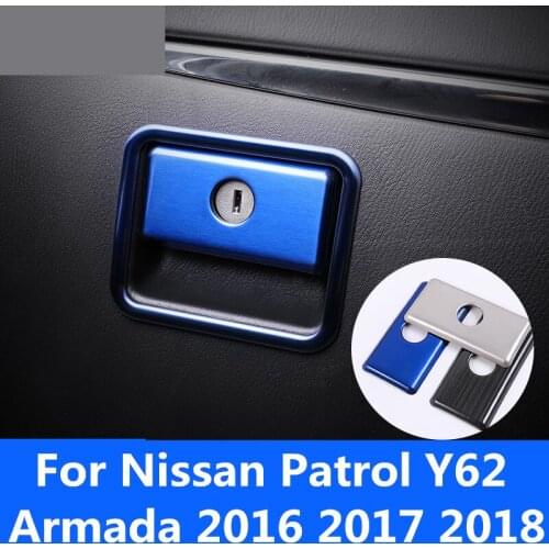 For Nissan Patrol Y62 Armada 2016 2017 2018 First officer storage box switch decoration Patch Dedicated interior patch strip