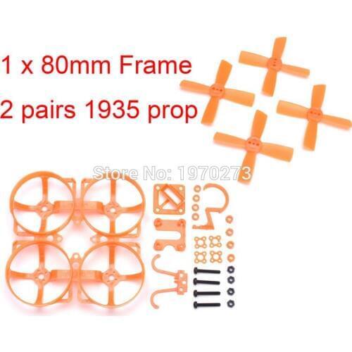 Mini DIY F80mm 80 Dk80 Racing Drone 80mm Plastic Frame KIT with 1935 4 blade Propeller Support 1104 motor PIKO For Inductrix