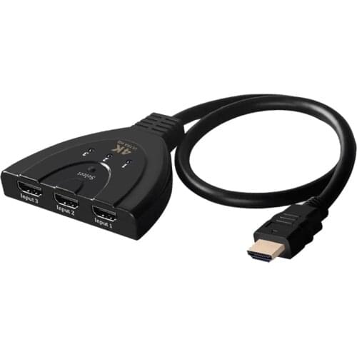 HDMI-compatible Switch 3 In 1 Out Computer Set-top box Projector Audio And Video Synchronization High-definition 4k Converter