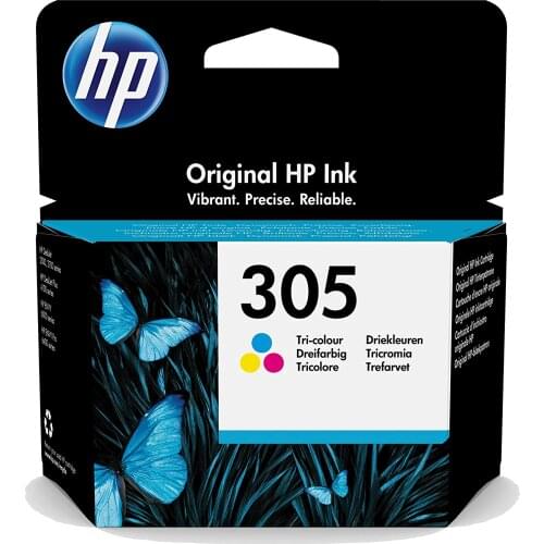 HP 3YM60AE 305 Original Ink Cartridge, Tri-color, Single Pack // HP 2710, HP 2720 , 4110, 4120 ,4130, Pro 6420, Pro 6430, 6020