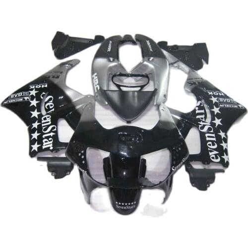 Motorcycle fairing kit for HONDA CBR900RR 919 1998 1999 Silver Black Fairings CBR919RR 98 99 XF73