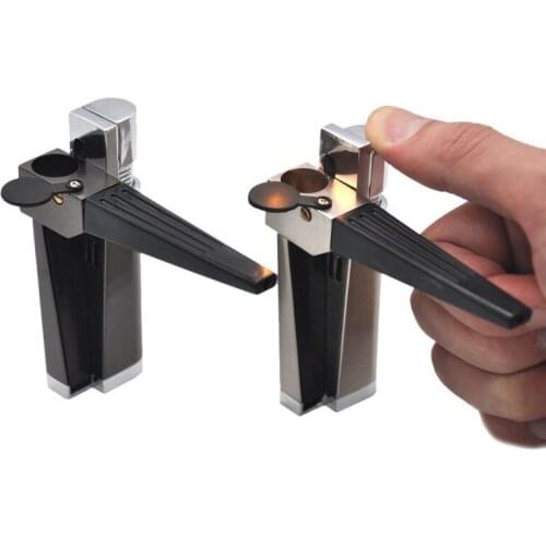 Creative Foldable Metal Lighter Pipe Combination Set New Exotic Portable Folding Pipe Lighter Smoking Tobacco Accessories Gift