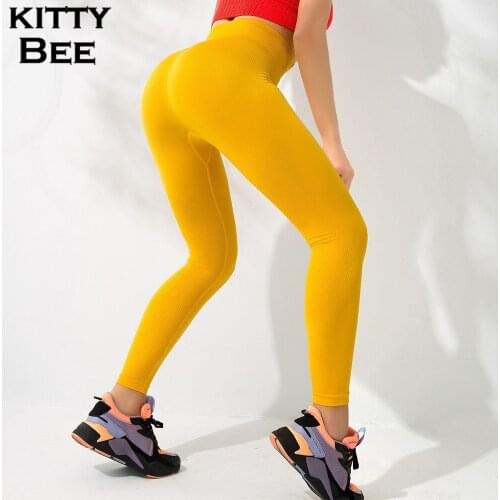 High Waist Yoga Seamless Leggings Sportswear Woman Gym Knitted Sport Yoga Pants Compression Tights Running Pants Sports Clothing