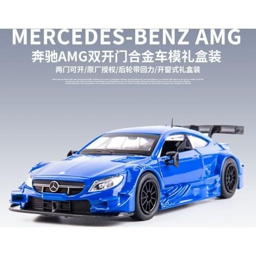 The original factory authorized simulation of Mercedes Benz AMG alloy car model genuine race car ornaments toy car model boys