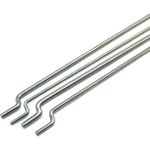 10PCS Boat Model Use Z-shaped Metal Push Rod Dia 1.2/1.5/1.8/2mm Stainless Steel Pull L300mm for Connecting Servo and Rudder