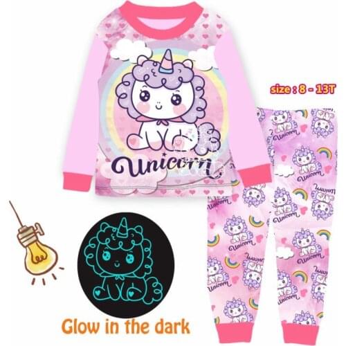 Wholesale kids pajamas children sleepwear baby pajamas sets boys girls pyjamas pijamas cotton nightwear clothes 8-13Y