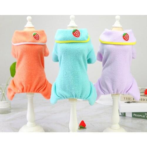 Autumn Winter New Dog Jumpsuit Pet Cat Clothes Dog Pajamas Small Dog Sweaters Jumpsuit for Dogs Puppy Clothes