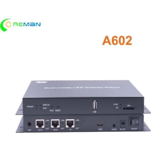 A602 HD full color led video wall controller lamp led screen street led display