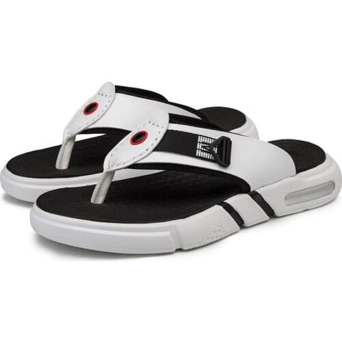 Sandals man beach slide 2020 hombre sandalle piscine heren verano rubber homme erkek sandalias summer de playa leather couro da