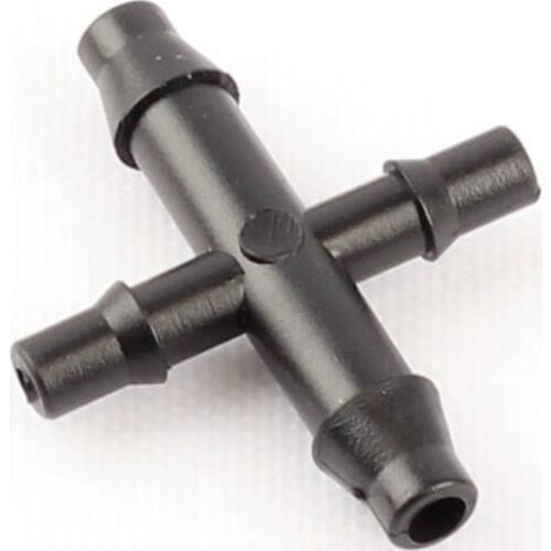 200pcs 4/7mm To 3/5mm Cross Hose Connector Greenhouse Micro Irrigation Water Pipe Splitter Garden Plants Water System Fittings