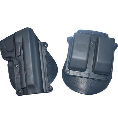 Tactical Gun Holster BR2 Beretta 92/96 (Except Brig & Elite) Paddle Holster Taurus 92/99/Cz 75B .40 Double Magazine Pouch 6909