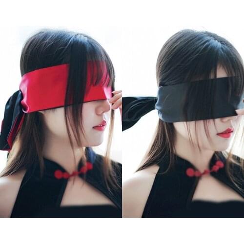 1pcs Cloth Eye Cover Daily Cosplay Accessories for Women Men Eye Shade Blindfold Belt Bowtie Bandage Christmas Gift