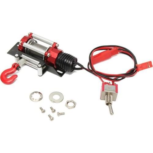 1/10 Universal Remote Control Car Climbing Car Off-Road Vehicle Electric Winch With Steel Rope Hook