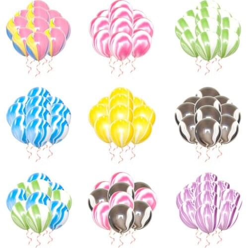 10pcs Marble Agate Latex Balloon Party Balloons Birthday Party Decor Balloons Wholesale for Baby Shower Kids Party Christmas