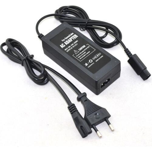 10pcs a lot Wholesale EU Plug AC power adapter supply for NGC gamecube console with power cable