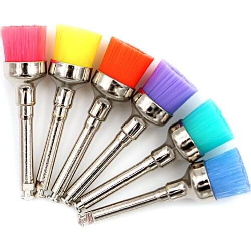 100Pcs dental material Bowl Shape brush Dental Prophy Brush New Nylon Polishing Brush dental use