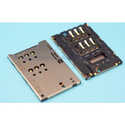 2pcs/lot Sim Card Slot For ZTE U9815 N988 Card holder Huawei P1 T9200 U9200 Sony ST25I Card Slot free shipping