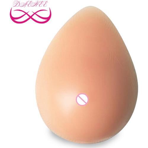 500g/Pair 100% Soft Nontoxic Medical Silicone Fake Breast Form Boobs For Mastectomy Breast Cancer