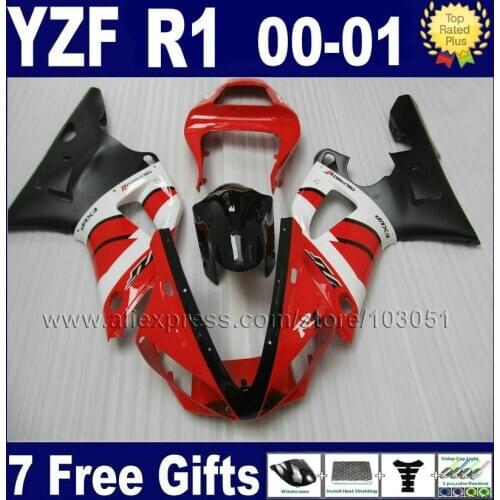 7gifts Injection fairing kits for 2000 2001 YZF 1000R YAMAHA YZF R1 00 01 YZFR1 ABS Plastic body repair Fairings