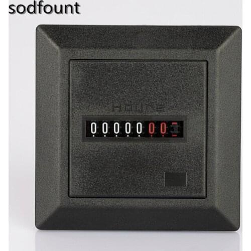 AC 220-240V 50HZ Electric 7 Digits Display Hour Meter Switch