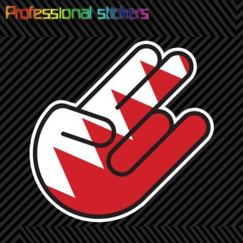 Bahraini Shocker Sticker Die Cut Decal Self Adhesive Vinyl Bahrain BHR BH Stickers for Motos, Cars, Laptops, Phone