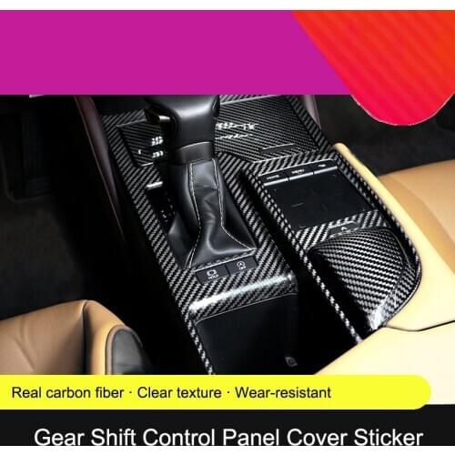 For Lexus ES200 260 300H 2018 Carbon Fiber Car Gears Water Cup Holder Panel Frame Storage Box Armrest Cover Interior Stickers