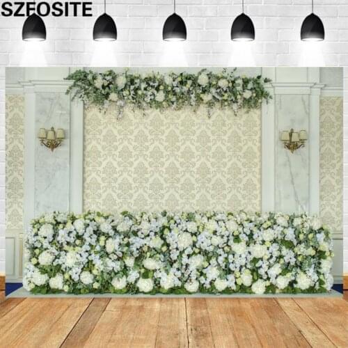 European Style Interior Beautiful Flower Wall Background Wedding Party Decoration Photography Studio Bride Photo Prop Backdrop