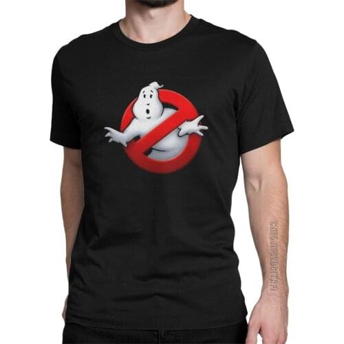 Mens T-Shirts Ghostbusters Marshmallow Retro Novelty Pure Cotton Tee Shirt Classic T Shirts Crew Neck Clothing Adult