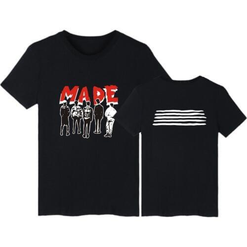 Kpop BIGBANG MADE Concern Tour GD Same Cotton Tshirt T-shirt G Dragon Short Sleeve T shirt plus size Summer T shirts Tops