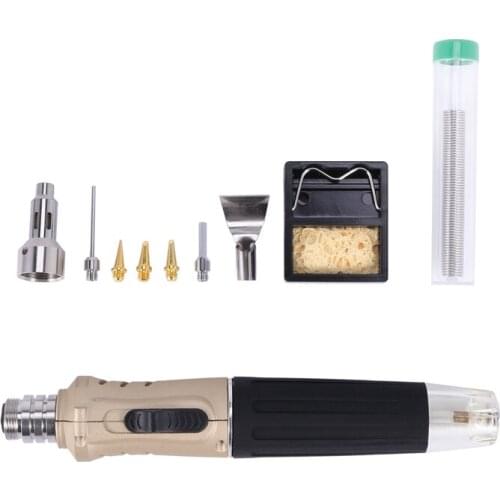 HS-1115K Professional Butane Gas Soldering Iron Kit Welding Kit Torch
