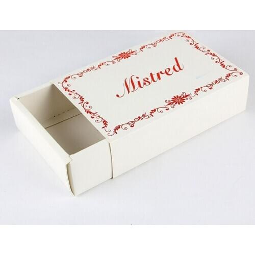 Custom made logo printed grey cardboard paper drawer jewelry gift pack boxes with pouch inside ---DH10858